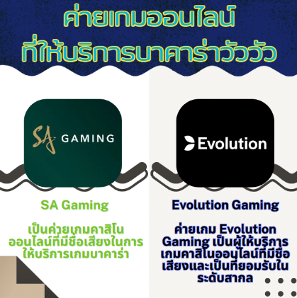 ค่ายเกมที่ให้บริการ บาคาร่าวัววัว